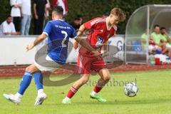 Kreisklasse - Saison 2023/2024 - TSV Ingolstadt Nord - TSV Kösching- Tolga Duysak blau Ing Nord - Elias Kraus rot Kösching - Foto: Meyer Jürgen