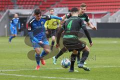 2.BL; Testspiel; FC Ingolstadt 04 - SpVgg Greuther Fürth; Thomas Keller (27, FCI) Bauer Maximilian (4 Fürth) Christiansen Max (13 Fürth)