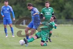 Kreisliga - Saison 2023/24 - SV Lippertshofen - SV Hundszell - Martin Kusche blau Hundszell - Bernd Geiß
 grün Lippertshofen - Foto: Meyer Jürgen