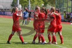 2. Frauen-Bundesliga Süd - Saison 2020/2021 - FC Ingolstadt 04 - SG 1899 Hoffenheim II - Der 1:1 Ausgleichstreffer durch Maier Ramona (#18 FCI) - jubel - Foto: Meyer Jürgen