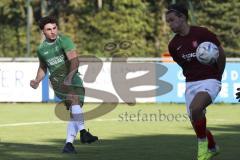 Kreisliga - Saison 2023/2024 - FC Gerolfing - Türk SV Ingolstadt - Altan Calim grün Gerolfing - Marijan Maricic rot Türk SV - Foto: Meyer Jürgen