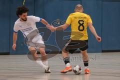 Hallenturnier MTV Ingolstadt - Saison 2025/26 - Reichertshofen - TSV Lichtenau - Ferhan Erbas weiss Reichertshofen - Steven Spieß gelb Lichtenau - Foto: Meyer Jürgen