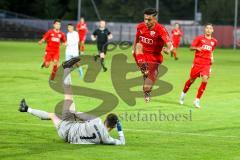 Bayernliga - U17 - Saison 2022/2023 - FC Ingolstadt 04 -  1860 München - Madrid Rasho rot FCI - Torwart Dunker Mauricio 1860 München - Foto: Meyer Jürgen