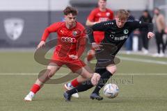 Bayernliga Nord - Saison 2023/24 - FC Ingolstadt 04 II - SC Eltersdorf- Leon Nuhanovic (Nr.19 - FCI) - Zander Sam schwarz Eltersdorf - Foto: Meyer Jürgen