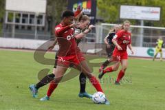 2. Fußball-Liga - Frauen - Saison 2022/2023 - FC Ingolstadt 04 - FFC Turbine Potsdam II - Lea Wolski (Nr.6 - FCI Frauen) - Aniwaa Louisa rot #20 Potsdam - Foto: Meyer Jürgen