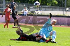 2. Frauen-Bundesliga - Saison 2021/2022 - FC Ingolstadt 04 - TSG 1899 Hoffenheim - Haim Vanessa (#13 FCI) - Dick Laura Torwart Hoffenheim - Foto: Meyer Jürgen