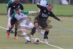 Kreisklasse - Saison 2025/26- TSV Ingolstadt Nord - SV Lippertshofen - Valjdrin Stafa schwarz Ing Nord - Florian Donaubauer weiss Lippertshofen - Foto: Meyer Jürgen