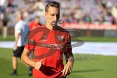 3.Liga - Saison 2022/2023 - VFL Osnabrück - FC Ingolstadt 04 - Tobias Schröck (Nr.21 - FCI) vor dem Spiel - Foto: Meyer Jürgen