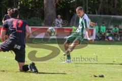 Landesliga - Saison 2025/26 - SV Manching - FC Sonthofen - Fabian  Neumayer (Nr.9 - SV Manching) - Blaku Diar schwarz Sonthofen - Foto: Meyer Jürgen