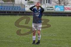 Kreisliga Saison 2022/2023 - TSV Großmehring - FC Hitzhofen  - Johannes Brunnhuber blau mit einer Torchance - enttäuscht -  - Foto: Meyer Jürgen