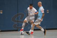 Hallenturnier MTV Ingolstadt - Saison 2025/26 - MTV Ingolstadt - Reichertshofen - Deniz Aydin blau MTV - Mentor Haliti weiss Reichertshofen - Foto: Meyer Jürgen