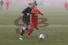 Frauen - Bayernliga - U17 - B-Junioren -  FC Ingolstadt 04 II - FC Forstern - Müller Luisa schwarz Forstern - Lilli Gehl rot FCI - Foto: Meyer Jürgen