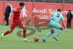 A-Junioren Bundesliga  - Saison 2023/24 - A-Junioren - FC Ingolstadt 04 - TSV 1860 München - Luka Klanac (Nr.9 - FC Ingolstadt 04 A-Jugend) - Dulic Sean blau München - Foto: Meyer Jürgen