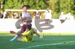 Toto Pokal; TSV Landsberg - FC Ingolstadt 04; Torchance verpasst Mads Borchers (9, FCI) Leimeister, Leopold 1