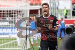 2.BL; FC Ingolstadt 04 - 1. FC Heidenheim; Dennis Eckert Ayensa (7, FCI) Torchance verpasst schreit, ärgert sich