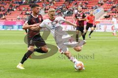 2.BL; FC Ingolstadt 04 - 1. FC Nürnberg - Nassim Boujellab (8, FCI) Handwerker Tim (29 , 1.FCN)