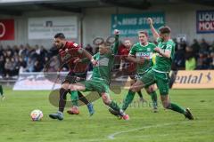 Toto-Pokal; VfB Eichstätt - FC Ingolstadt 04; Zweikampf Kampf um den Ball Pascal Testroet (37, FCI) Sebastian Graßl (Nr.11 - VfB)