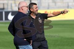 3.Liga - Saison 2023/2024 - SC Freiburg II - FC Ingolstadt 04 - Cheftrainer Michael Köllner (FCI) - Vorsitzender des Vorstandes Peter  Jackwerth (FCI) - Foto: Meyer Jürgen