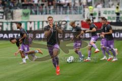 3. Liga - Saison 2026/27 - SC Preussen Münster - FC Ingolstadt 04 - Die MAnnschaft begrüßt die Fans - Simon Lorenz (Nr.32 - FCI) - XXXXX - Foto: Meyer Jürgen