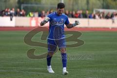 Kreisliga - FC Fatih Ingolstadt - FC Gerolfing - Der 0:1 Führungstreffer durch Anastasios Porfyriadis #27 Gerolfing - Marco Ernhofer Torwart Gerolfing jubelt - Foto: Jürgen Meyer