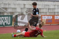 2. Fußball-Liga - Frauen - Saison 2022/2023 - FC Ingolstadt 04 - FFC Turbine Potsdam II - Anna Petz (Nr.16 - FCI Frauen) - Woelki Amelie rot #7 Potsdam - Foto: Meyer Jürgen