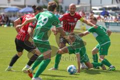 Vorbereitungsspiel - Testspiel - FC Ingolstadt 04 - VFB Eichstätt  - Antonitsch Nico (#5 FCI) - Trslic Luca grün Eichstätt - Foto: Jürgen Meyer