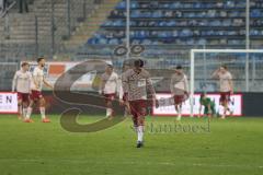 3. Liga - Saison 2025/26 - Waldhof Mannheim  -  FC Ingolstadt 04 - Betretene Gesichter nach dem 2:2 Ausgleichstreffer - Ognjen Drakulic (Nr.30 - FC Ingolstadt 04) - Foto: Meyer Jürgen