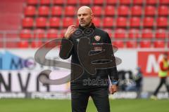 2.BL; FC Ingolstadt 04 - SG Dynamo Dresden; an der Seitenlinie, Spielerbank Cheftrainer Alexander Schmidt (Dresden)