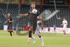 3. Liga - Saison 2025/26 - VFB Stuttgart II - FC Ingolstadt 04  - Yann Sturm (Nr.7 - FC Ingolstadt 04) - Nicolas  Sessa (Nr.10 - VFB Stuttgart II) - Foto: Meyer Jürgen