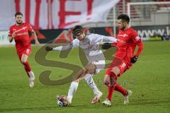 3. Liga - FSV Zwickau - FC Ingolstadt 04 - Merlin Röhl (34, FCI) Schikora Marco (21 Zwickau)