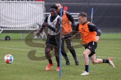 2.BL; FC Ingolstadt 04 - Trainingsstart nach Winterpause, Neuzugänge, Hans Nunoo Sarpei (FCI) Florian Pick (FCI)