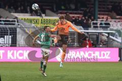 3. Liga; VfB Lübeck - FC Ingolstadt 04; Zweikampf Kampf um den Ball Simon Lorenz (32, FCI) Boland Mirko ( VfB)