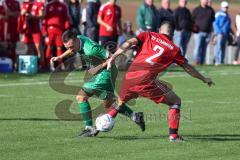 Kreisklasse - Saison 2022/2023 - SV Lippertshofen - SV Stammham - Florian Donaubauer grün Lippertshofen - Christoph Lukas rot Stammham - Foto: Meyer Jürgen