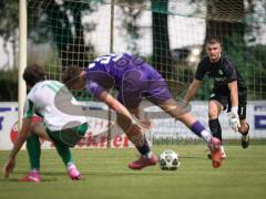 Landesliga - Freundschaftsspiel - Saison 2026/27 - SV Manching - TSV Karteth-Lappersdorf - Torwart Valentin Puhar (Nr.30 - SV Manching) - Vincent Amann (Nr.16 - SV Manching) - Foto: Meyer Jürgen