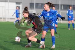***2. Bundesliga Frauen - Saison 2025/26 - FC Ingolstadt 04 Frauen - SV Meppen - Emma Kusch (Nr.9 - FC Ingolstadt Frauen I) - Hubbeling Lana blau Meppen - Foto: Meyer Jürgen