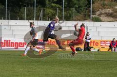 2. Frauen-Bundesliga - Saison 2021/2022 - FC Ingolstadt 04 - FSV Gütersloh -  Maier Ramona (#18 FCI) - Rolle Sarah Torwart Gütersloh - Foto: Meyer Jürgen