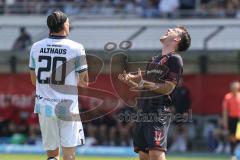 3. Liga; TSV 1860 München - FC Ingolstadt 04; ärgert sich Torchance verpasst Max Besuschkow (17, FCI) Althaus Samuel (20 TSV)