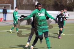 Freundschaftsspiel - Türk SV Ingolstadt - SV Manching - Saison 2023/23 - Mamadou Diallo grün Manching - Foto: Meyer Jürgen