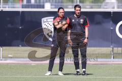 3. Liga; FC Ingolstadt 04 - Trainingsauftakt, erstes Training nach der Sommerpause; Cheftrainerin Sabrina Wittmann (FCI) Co-Trainer Ilia Gurev (FCI)