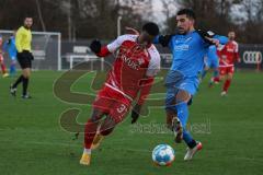 2.BL; Testspiel; FC Ingolstadt 04 - Würzburger Kickers; Nassim Boujellab (8, FCI) Adigo Ryan (37 FWK)