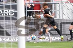2.BL; FC Ingolstadt 04 - 1. FC Nürnberg - Hawkins Jaren (20 FCI) Sörensen Asger (4 , 1.FCN) Zweikampf