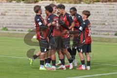 A-Junioren Bundesliga -  Saison 2026/27 - FC Ingolstadt 04 - VFB Stuttgart - Kaydin Malik rot FCI verwandelt einen Strafstoss zum 1:1 Ausgleichstreffer - Jubel  -  Foto: Meyer Jürgen