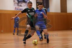 Hallenturnier Gaimersheim - Saison 2025/26 - TSV Gaimersheim - SV Hundszell - Quendrin Hoti schwarz Gaimersheim - Lorenz Pastascheck blau Hundszell  - Foto: Meyer Jürgen