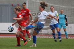 2. Fußball-Liga - Frauen - Saison 2023/2024 - FC Ingolstadt 04 - SC Sand - Lea Wolski (Nr.6 - FCI Frauen) - Schaefer Ronja weiss Sand - Foto: Meyer Jürgen