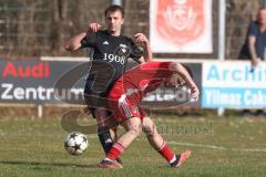 Kreisklasse - Saison 2024/25- Türkisch SV Ingolstadt - TSV Gaimersheim II - Daniel Marxreiter schwarz Gaimersheim - Josip Kujundzic rot Türkisch - Foto: Meyer Jürgen