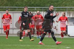 3. Liga; FSV Zwickau - FC Ingolstadt 04; Pascal Testroet (37, FCI) verärgert schreit seinen Unmut heraus, hinten feiert Zwickau das 1:0