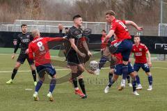 Bayernliga Süd - Saison 2021/2022 - FC Ingolstadt 04 II -  SpVgg Unterhaching - Egson Gashi #7 FCI - Felix Göttlicher #14 rot Haching - Foto: Meyer Jürgen