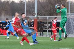 2.BL; Testspiel; FC Ingolstadt 04 - Würzburger Kickers; Stefan Kutschke (30, FCI) Torwart Bonmann Hendrik (1 FWK) Herrmann Robert (38 FWK)