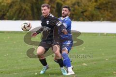 Bezirksliga - Saison 2025/26 - TSV Ober./Unterhaunstadt -  TSV Gaimersheim - Quendrim Hoti (Nr.4 - TSV Gaimersheim) - Baran Cakir blau Ober/Unterh.stadt - Foto: Meyer Jürgen
