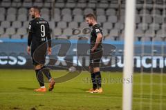 3. Liga - TSV 1860 München - FC Ingolstadt 04 - Spiel ist aus, 1:0 TSV, Marc Stendera (10, FCI) geht allein auf das Feld, enttäuscht, Fatih Kaya (9, FCI)